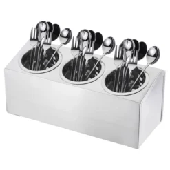 Unique Bargains Stainless Steel Cylinder Commercial Utensil Holder 3 Holes -Kitchen Tools Shop GUEST 3cb06611 31d4 479c 9d47 5a711afd5c01