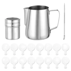 Unique Bargains Stainless Steel Powder Shaker Milk Frothing Pitcher Latte Art Pen Set -Kitchen Tools Shop GUEST 3cc97d39 4ef1 47c2 83a9 2308b560a200