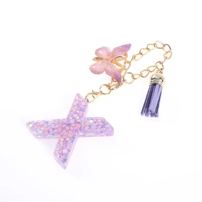 Unique Bargains Star Sequin Letter X Butterfly Tassel Water Cup Pendant Purple 1 Pc 6 Unique Bargains Star Sequin Letter X Butterfly Tassel Water Cup Pendant Purple 1 Pc - Image 4