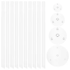 Unique Bargains Plastic Durable Smooth Surface Clear Cake Stands 4, 6, 8, 10 Inch 16 Pcs 11 Unique Bargains Plastic Durable Smooth Surface Clear Cake Stands 4, 6, 8, 10 Inch 16 Pcs -Kitchen Tools Shop GUEST 3fbc13eb df9d 48ce a9ba 8730b1ee553e