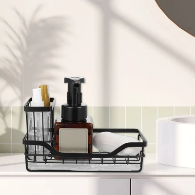 Unique Bargains Kitchen Storage Stainless Steel Sink Caddy 7 Unique Bargains Kitchen Storage Stainless Steel Sink Caddy - Image 5