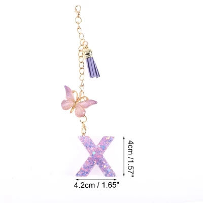 Unique Bargains Star Sequin Letter X Butterfly Tassel Water Cup Pendant Purple 1 Pc 3 Unique Bargains Star Sequin Letter X Butterfly Tassel Water Cup Pendant Purple 1 Pc