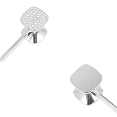 Unique Bargains Meat Tenderizer Mallet Silver Tone 1Pc 4 Unique Bargains Meat Tenderizer Mallet Silver Tone 1Pc - Image 2