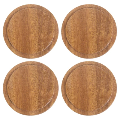 Unique Bargains Smooth Bamboo Wide Mouth Coffee Mug Wooden Cup Lid 4 Pcs 8 Unique Bargains Smooth Bamboo Wide Mouth Coffee Mug Wooden Cup Lid 4 Pcs - Image 6