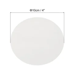 Unique Bargains Non-Stick Round Parchment Grilling Air Fryer Steaming Baking Mats White