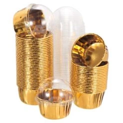 Unique Bargains Greaseproof Double-sided Aluminum Foil Cupcake Liners With Lids 50 Pcs -Kitchen Tools Shop GUEST 42aea73a 92f5 4238 8ae8 efe8f1cde2a2