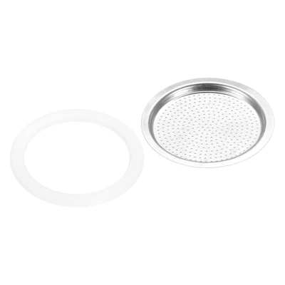 Unique Bargains Coffee Machine Replacement Mocha Pot Silicone Gaskets And Stainless Steel Filters 8 Unique Bargains Coffee Machine Replacement Mocha Pot Silicone Gaskets And Stainless Steel Filters - Image 6