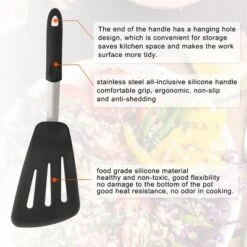 Unique Bargains Heat Resistant Non-Stick Kitchen Silicone Spatulas Black 1 Pc -Kitchen Tools Shop GUEST 43f30289 84d0 4161 a769 6ff812e17656