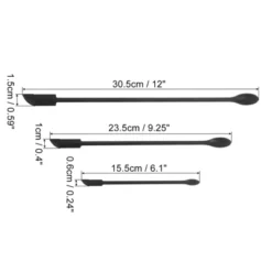 Unique Bargains Reusable Double-Headed Non-Slip Handle Travel-Friendly Spatula Set With Spoon