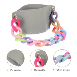 Unique Bargains PU Leather Portable Multicolored Strap Sports Water Bottle Carrier Holder 6.3" X 3" -Kitchen Tools Shop GUEST 450bb3a0 c971 401c 920d ed2a87ea6939