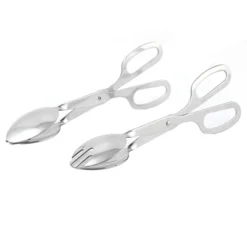 Unique Bargains Stainless Steel Scissor Food Tongs 10.4 Inch Silver Tone 2 Pcs -Kitchen Tools Shop GUEST 45822c29 347c 479d bff5 640fe6ba1676