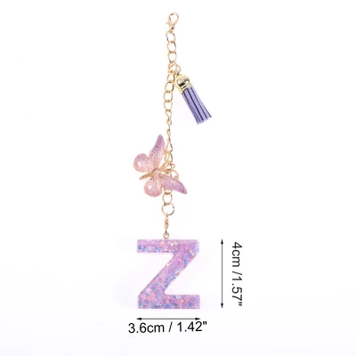 Unique Bargains Star Sequin Letter Z Butterfly Tassel Water Cup Pendant Purple 1 Pc 3 Unique Bargains Star Sequin Letter Z Butterfly Tassel Water Cup Pendant Purple 1 Pc