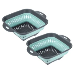 Unique Bargains Silicone Foldable Ergonomic Handles Dishwasher Safe Colander 2 Pcs -Kitchen Tools Shop GUEST 47aeef6b 50d4 42e4 8684 293d91c60dfa