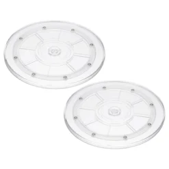 Unique Bargains 360 Degree Rotating Anti-slip High-strength Plastic Smooth Rotation Clear Lazy Susan 2 Pcs -Kitchen Tools Shop GUEST 48970e2a 15a0 4b02 9f62 f4a65340e9f9