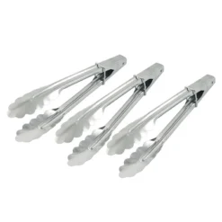 Unique Bargains BBQ Barbecue Buffet Meat Bread Food Metal Clip Locking Tongs Silver Tone 3 Pcs -Kitchen Tools Shop GUEST 491b2576 5648 4825 a8c7 1491aaf38251