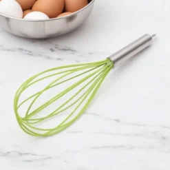 Unique Bargains 12" 6-Wire Whisk Hand Wash Stainless Steel Silicone Silver Tone Green -Kitchen Tools Shop GUEST 4b91eff1 7fed 4252 bee0 854f6a0fb101