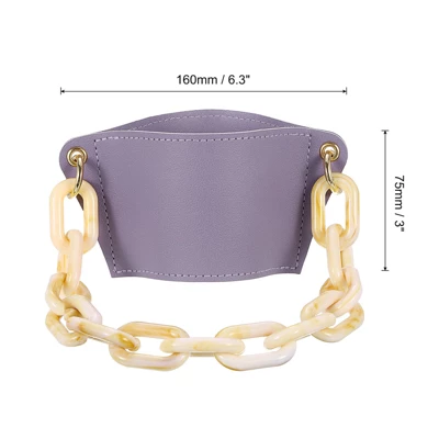 Unique Bargains PU Leather Portable Acrylic Strap Sports Water Bottle Carrier Holder 6.3" X 3" 3 Unique Bargains PU Leather Portable Acrylic Strap Sports Water Bottle Carrier Holder 6.3" X 3"