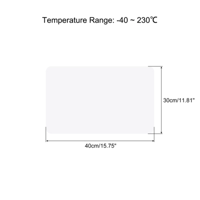 Unique Bargains Kitchen Reusable Non-Stick Heat Resistant Silicone Placemats Baking Mats Clear White 4 Pcs 3 Unique Bargains Kitchen Reusable Non-Stick Heat Resistant Silicone Placemats Baking Mats Clear White 4 Pcs