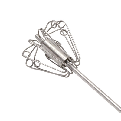 Unique Bargains 12" Semi-Automatic Loop Whisk Dishwasher Safe Stainless Steel Black Silver Tone 4 Unique Bargains 12" Semi-Automatic Loop Whisk Dishwasher Safe Stainless Steel Black Silver Tone - Image 2