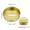 Unique Bargains Regular Mouth Tin Plate Mason Jar Coin Slot Canning Lids 4 Pcs 2.76" Gold -Kitchen Tools Shop GUEST 4dda6cbc 05e4 48a4 9234 3f65dc068f64