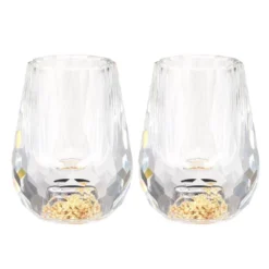 Unique Bargains Diamond Surface Polystyrene Lightweight Shot Glasses 2 Pcs -Kitchen Tools Shop GUEST 4e35a3f4 513c 40be 83fd e2d3d0c211f2
