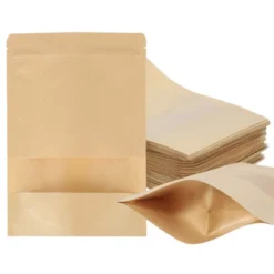 Unique Bargains Kraft Paper Zip Closure Clear Window Food Storage Containers 60 Pcs -Kitchen Tools Shop GUEST 4e7c413b bc35 41f9 8cf1 8b459a5f4fd6