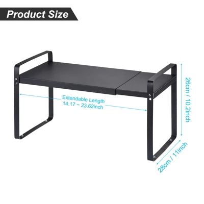 Unique Bargains Bathroom Kitchen Expandable Metal Cabinet Shelf Organizers Racks 3 Unique Bargains Bathroom Kitchen Expandable Metal Cabinet Shelf Organizers Racks