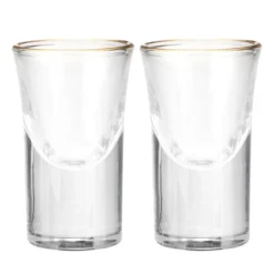 Unique Bargains Polystyrene Shot Glasses Drinkware With Golden Edge 2 Pcs 13 Unique Bargains Polystyrene Shot Glasses Drinkware With Golden Edge 2 Pcs -Kitchen Tools Shop GUEST 4f4937d8 e801 4a58 b7d0 6390a49dc6d8