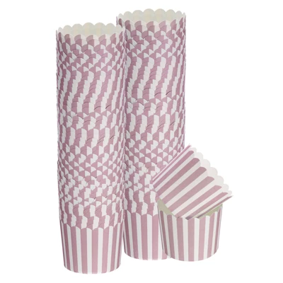 Unique Bargains Greaseproof Disposable Cakes Muffins Liners Pinstripe Paper Baking Cups 6oz 100 Pcs 8 Unique Bargains Greaseproof Disposable Cakes Muffins Liners Pinstripe Paper Baking Cups 6oz 100 Pcs - Image 6
