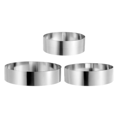Unique Bargains Stainless Steel Seamless Nonstick Mirror Coating Round Cake Ring 3 Pcs 12 Unique Bargains Stainless Steel Seamless Nonstick Mirror Coating Round Cake Ring 3 Pcs - Image 10