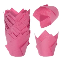 Unique Bargains Greaseproof Paper Cupcake Muffins Liners Tulip Baking Cups 50 Pcs -Kitchen Tools Shop GUEST 51423878 cae8 473f 91f0 a0914441e4e5