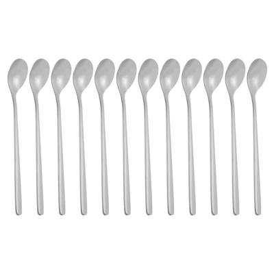 Unique BargainsStainless Steel Long Handle Iced Tea Coffee Spoons 12 Pcs 5 Unique BargainsStainless Steel Long Handle Iced Tea Coffee Spoons 12 Pcs - Image 3