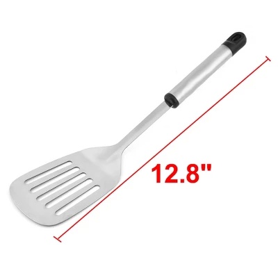 Unique Bargains Kitchen Cooking Non-stick Slotted Pancake Spatulas Turners Black Silver Tone 1 Pc 3 Unique Bargains Kitchen Cooking Non-stick Slotted Pancake Spatulas Turners Black Silver Tone 1 Pc