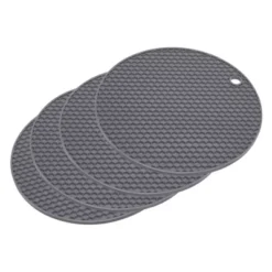 Unique Bargains Silicone Heat Resistant Non-slip Flexible Trivets 7.08" X 7.08” X 0.57" 4 Pcs -Kitchen Tools Shop GUEST 54525f80 902d 4d69 8fa7 3d16ef6b5d2a