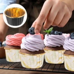 Unique Bargains Round Greaseproof Single-sided Aluminum Foil Cupcake Liners For Party 50 Pcs 12 Unique Bargains Round Greaseproof Single-sided Aluminum Foil Cupcake Liners For Party 50 Pcs -Kitchen Tools Shop GUEST 54678031 8ca5 4e40 b4a4 5fcb7751ab47