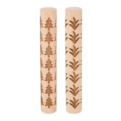Unique Bargains Wood Clay Grain Texture Carved Fine Baking DIY Rolling Pins 2 Pcs -Kitchen Tools Shop GUEST 54d84c74 d749 4e9b 8db7 c906ec9948be