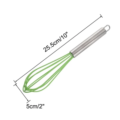 Unique Bargains Stainless Steel Kitchen Utensil Whisk 10" X 2" 2 Pcs 7 Unique Bargains Stainless Steel Kitchen Utensil Whisk 10" X 2" 2 Pcs - Image 5