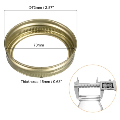 Unique Bargains Leak Proof Tinplate Mason Jar Replacement Bands 12 Pcs 3 Unique Bargains Leak Proof Tinplate Mason Jar Replacement Bands 12 Pcs