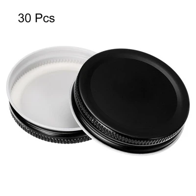 Unique Bargains Leak Proof Regular Mouth Tin Plate Mason Jar Lids 30 Pcs 4 Unique Bargains Leak Proof Regular Mouth Tin Plate Mason Jar Lids 30 Pcs - Image 2