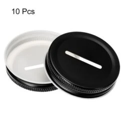 Unique Bargains Regular Mouth Coin Slot Bank Lid For Mason Jar Covers 10 Pcs -Kitchen Tools Shop GUEST 55f8f0f6 17c6 4e93 8c07 a74d4215e35b
