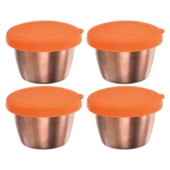 Unique Bargains Stainless Steel Picnic And Travel Salad Dressing Container With Lids Orange -Kitchen Tools Shop GUEST 5657ef49 303c 4b94 a817 62fe5e162054