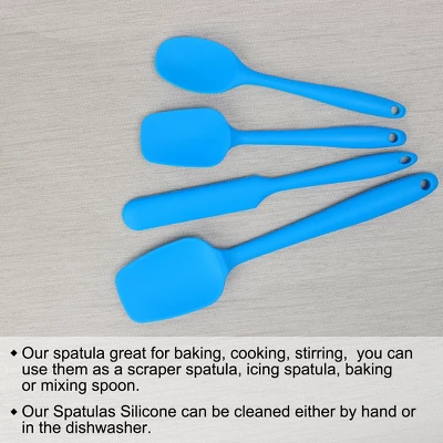 Unique Bargains Heat Resistant Non Stick Dishwasher Safe Seamless Design Spatula Set 4 Pcs 6 Unique Bargains Heat Resistant Non Stick Dishwasher Safe Seamless Design Spatula Set 4 Pcs - Image 4