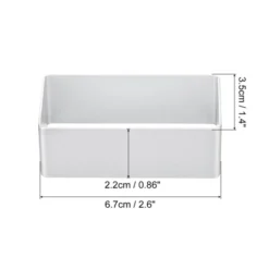 Unique Bargains Aluminum Alloy Cookie Biscuit Cutter 2.6" X 1.4" X 0.8" Silver 4 Pcs