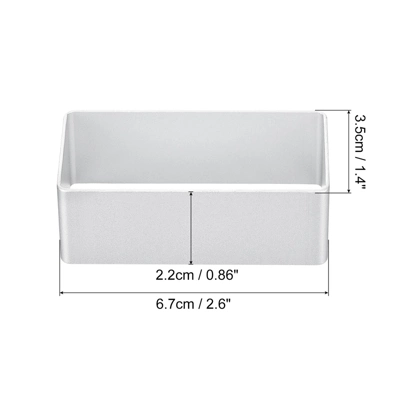 Unique Bargains Aluminum Alloy Cookie Biscuit Cutter 2.6" X 1.4" X 0.8" Silver 4 Pcs 3 Unique Bargains Aluminum Alloy Cookie Biscuit Cutter 2.6" X 1.4" X 0.8" Silver 4 Pcs