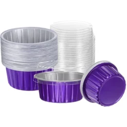 Unique Bargains Disposable Aluminum Foil Cakes Dessert Baking Cups With Lids 50 Pcs 2.5" X 2.1" 11 Unique Bargains Disposable Aluminum Foil Cakes Dessert Baking Cups With Lids 50 Pcs 2.5" X 2.1" -Kitchen Tools Shop GUEST 5718bfd9 ae67 4a17 af99 64d17b6c8922