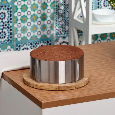 Unique Bargains Adjustable Stainless Steel Nonstick Retractable Round Cake Ring 6 Unique Bargains Adjustable Stainless Steel Nonstick Retractable Round Cake Ring - Image 4