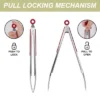Unique Bargains Silicone Handle Stainless Steel BBQ Non-stick Locking Tongs Burgundy 9"&12" 2 Pcs 2 Unique Bargains Silicone Handle Stainless Steel BBQ Non-stick Locking Tongs Burgundy 9"&12" 2 Pcs -Kitchen Tools Shop GUEST 58ba07cf a4d4 475f 8bd1 30d73a0cdd71