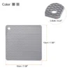 Unique Bargains Silicone Heat Resistant Non-Slip Drying Mat Trivet Deep Gray, Light Gray 2 Pcs -Kitchen Tools Shop GUEST 58c641a4 b0cd 4b74 a3f6 97854cafb170