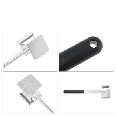 Unique Bargains Meat Tenderizer Mallet Silver Tone 1 Pc 5 Unique Bargains Meat Tenderizer Mallet Silver Tone 1 Pc - Image 3