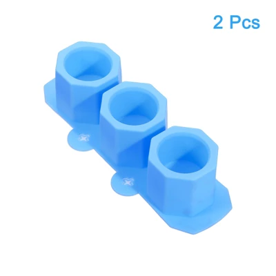 Unique Bargains Silicone Freezer Home Use 3-Cavity Ice Cube Trays 4 Unique Bargains Silicone Freezer Home Use 3-Cavity Ice Cube Trays - Image 2